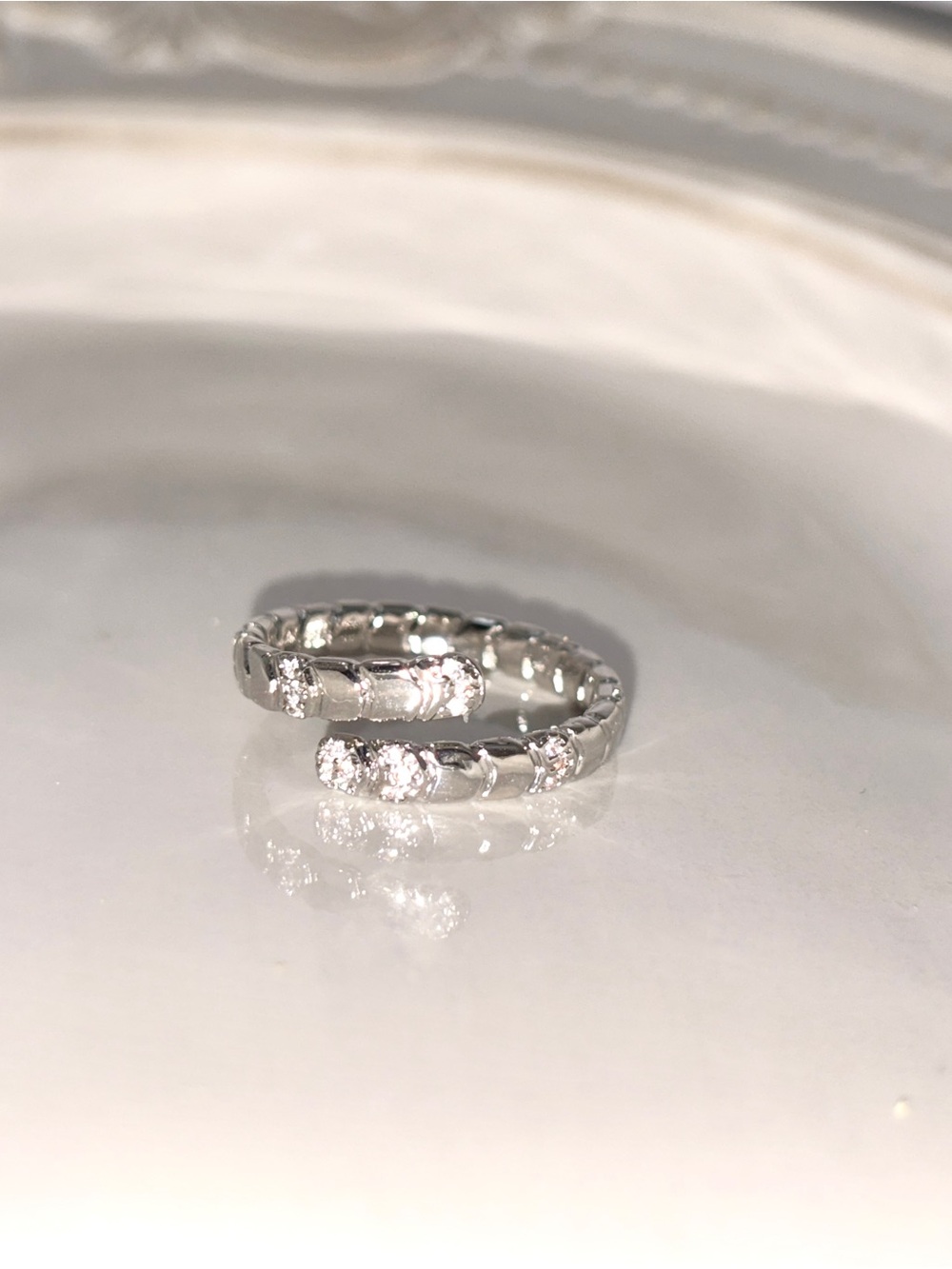 Pavé Ring - Sparkling Silver Accent